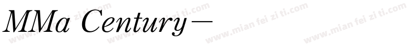 MMa Century字体转换
